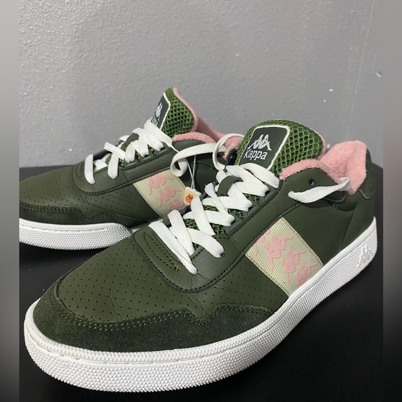 Kappa 222 Banda Barnel 7 Sneakers - Olive/Green/Pink - Picture 1 of 11